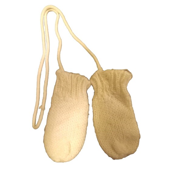 Vintage Childs Acrylic White Snowsuit W/ Hats Gloves Sweater Pants For Toddler - Picture 10 of 16